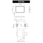 Cardinal晶振,CX12A晶振,CX12AZ-A1B2C260-9.83-D18-3晶振