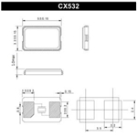 Cardinal晶振,CX532晶振,CX532Z-A1B2C2150-10.0D163晶振