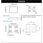 Cardinal晶振,CX1612晶振,CX1612Z-A0B3C3-150-16.0D12晶振