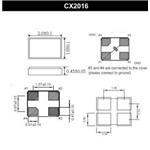 Cardinal晶振,CX2016晶振,CX2016Z-A0B3C3-150-16.0D12晶振