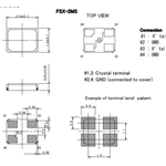 Fujicom晶振,FSX-2MS晶振,无源四脚晶振
