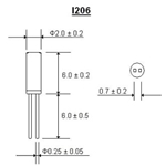 ITTI晶振,I206晶振,I206-32.768KHz-12.5晶振