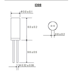 ITTI晶振,I308晶振,I308-32.768KHz-12.5晶振