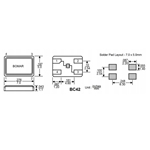 Bomar高性能晶振,BC42EFD120-10.000000,6G通信设备晶振